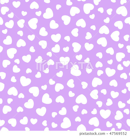 Seamless pattern with vector flat color hearts - Stock Illustration ...