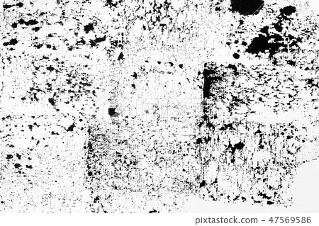 Abstract black ink splash on white paper. 47569586