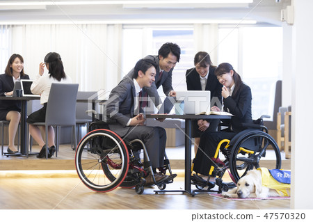 Supervised by the Japan Universal Manner Association Material Disabled Business Wheelchair Meeting 47570320