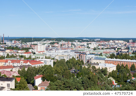 View of Tampere Finland taken at Pyynikki lookout tower View of Tampere Finland taken at Pyynikki lookout tower 47570724