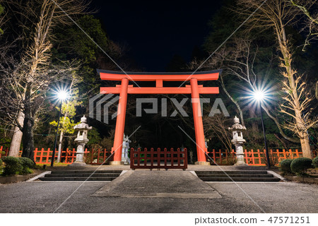 Katori Shrine朱畫Otorii湖夜景(千葉縣香取市)自2019年1月起 Katori Shrine朱畫Otorii湖夜景(千葉縣香取市)自2019年1月起 47571251