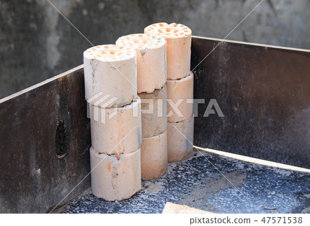 Briquettes on the street 47571538