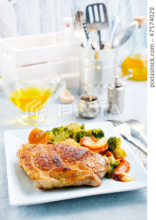 fried meat fried meat 47574029