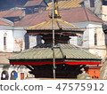 Pashupatinath complex, sacred Hindu temple in traditional Nepal style. 47575912