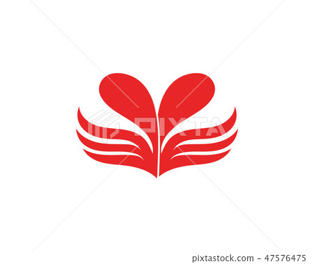 Love wing  Logo and symbols Vector Template 47576475