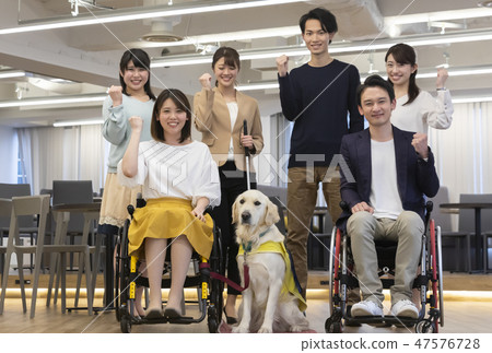 Supervised by the Japan Universal Manor Association Material Disabled Business Image Supervised by the Japan Universal Manor Association Material Disabled Business Image 47576728