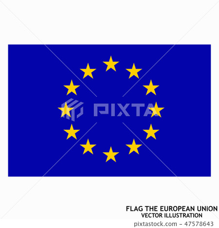 Bright background with flag of Union European. Happy Europe day background. 47578643