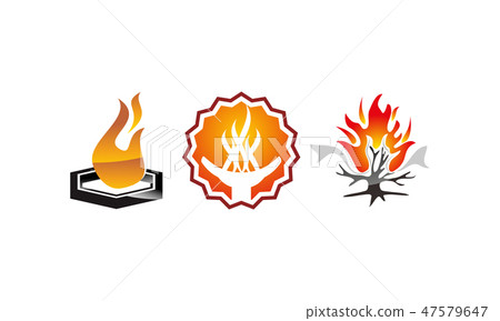 Fire Vector Template Set - Stock Illustration [47579647] - PIXTA