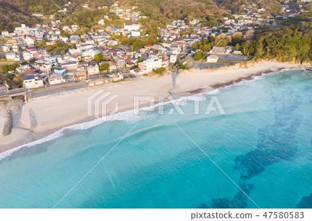 [靜岡縣]下田白濱大濱海濱浴航拍照片 47580583