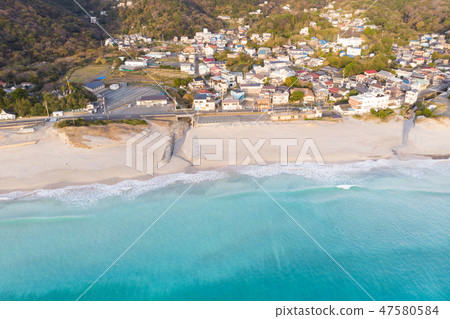 [靜岡縣]下田白濱大濱海濱浴航拍照片 47580584