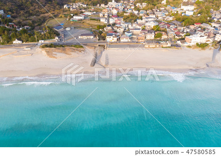 [靜岡縣]下田白濱大濱海濱浴航拍照片 47580585