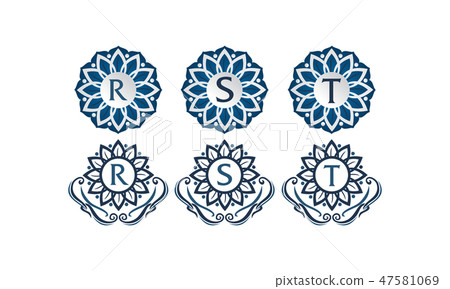 Flower Elegant Template Set Flower Elegant Template Set 47581069