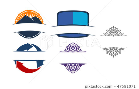 Template Emblem Blank Set Template Emblem Blank Set 47581071
