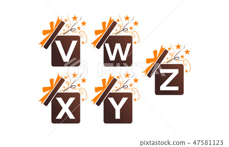 Gift Box Ribbon Template Set 47581123