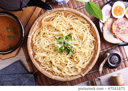Japanese dipping noodles, tsukemen ramen Japanese dipping noodles, tsukemen ramen 47581873
