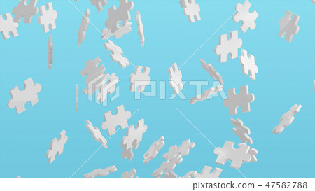 Jigsaw puzzle in the air, pattern texture with space in strategy Jigsaw puzzle in the air, pattern texture with space in strategy 47582788