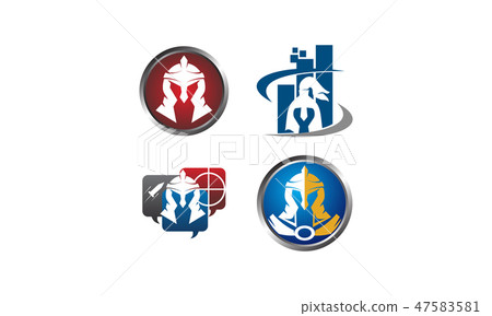 Helmet Warrior Template Set 47583581