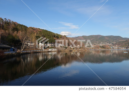 View from Yamanashi prefecture Kofu city, Chiyoda lake side 47584054