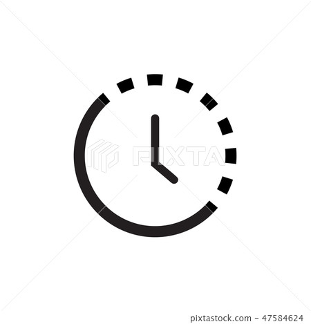 Clock icon Vector illustration, EPS10. - Stock Illustration [47584624 ...