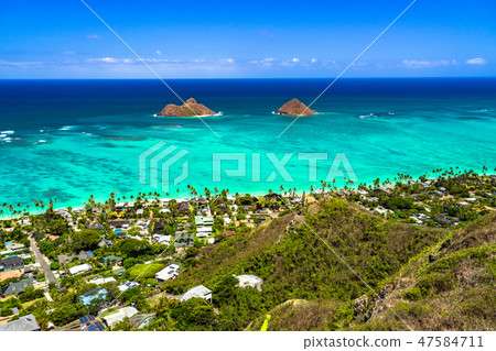 "Hawaii" Lanikai pill box view · Kailua "Hawaii" Lanikai pill box view · Kailua 47584711