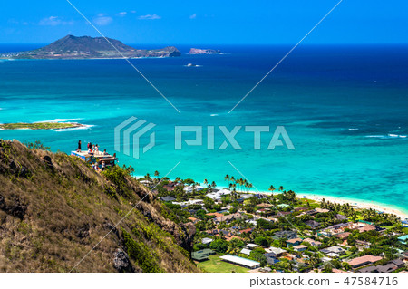 “夏威夷”Lanikai藥盒視圖·凱魯瓦 47584716
