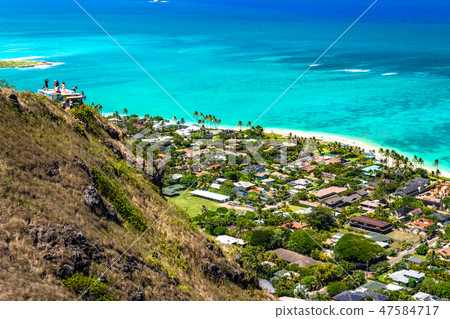 “夏威夷”Lanikai藥盒視圖·凱魯瓦 “夏威夷”Lanikai藥盒視圖·凱魯瓦 47584717