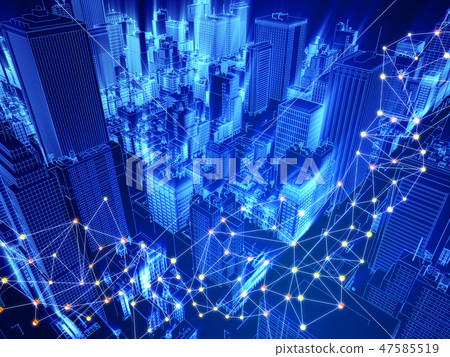 Urban Urban Building Communication Network CG 47585519