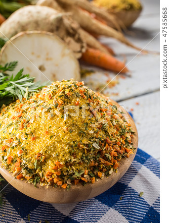 Seasoning spices condiment vegeta. 47585668