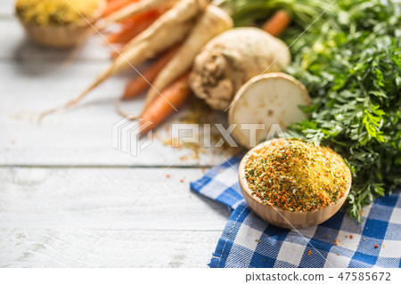 Seasoning spices condiment vegeta. 47585672