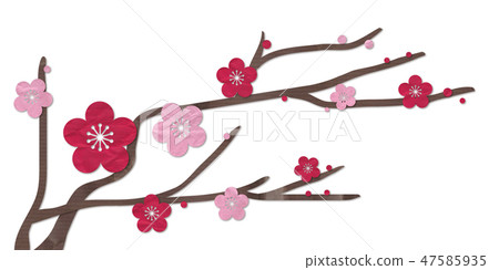 李子花紅色李子桃紅色 47585935