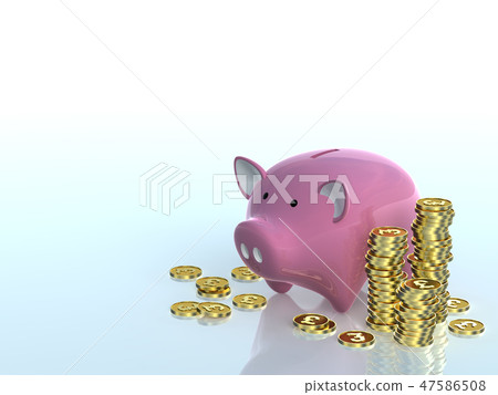 CG 3D Illustration Stereoscopic Design Pig's Piggy Bank Coin Savings Savings Gold Economic Business Pound CG 3D Illustration Stereoscopic Design Pig's Piggy Bank Coin Savings Savings Gold Economic Business Pound 47586508