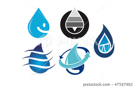 Water Fire Flame Gas Oil Set 47587902