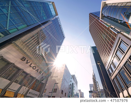View of Tokyo cityscape Tokyo Ginza city view 47587976