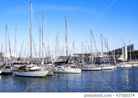 Port Vell in Barcelona Port Vell in Barcelona 47588374