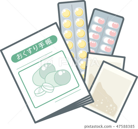 Dandruff notebook and medicine Dandruff notebook and medicine 47588385