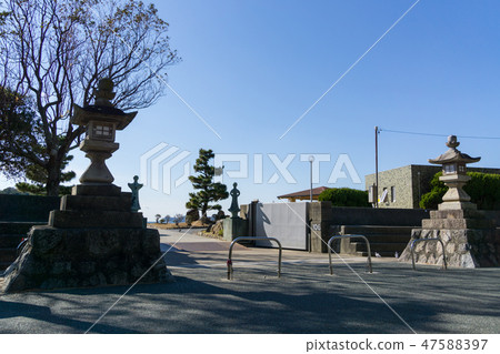 [Aichi Prefecture] Gamagori-shi Takeshima Yamatomi Shrine Shinozu Waraji place 47588397