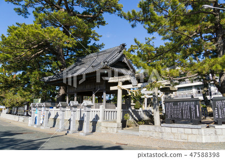[Aichi Prefecture] Gamagori-shi Takeshima Yamatomi Shrine Shinozu Waraji place 47588398