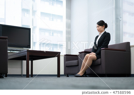 Job hunting Anxiety waiting for interview tension 47588596