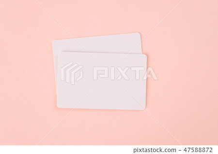 2 cards for processing white solid card material 47588872