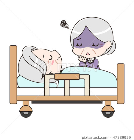 Senior woman who got tired of old care - Stock Illustration [47589939 ...