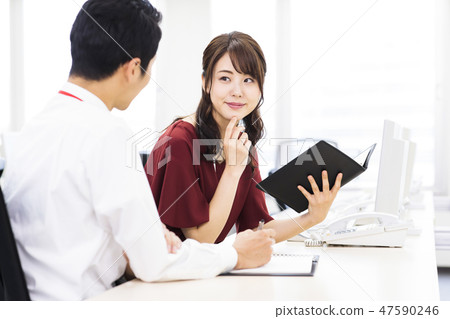 Business female office business woman Business female office business woman 47590246
