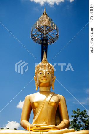 Golden Buddha of Khao Kradong, Buriram - Thailand 47591016