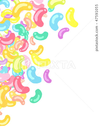軟心豆粒糖五顏六色的紋理 47591055