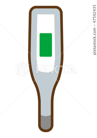 Digital thermometer with contour line 47592435