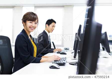 Business women team office businessman 47593214