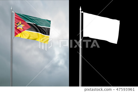 state flag of the Republic of Mozambique 47593961