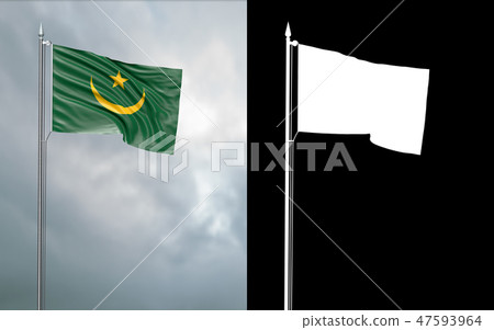 state flag of the Islamic Republic of Mauritania state flag of the Islamic Republic of Mauritania 47593964