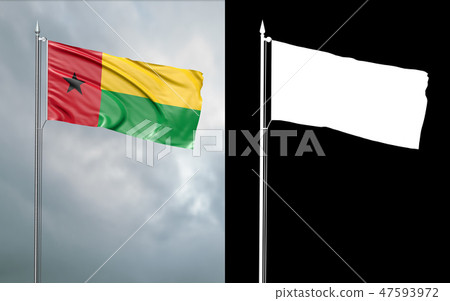 state flag of the Republic of Guinea-Bissau 47593972