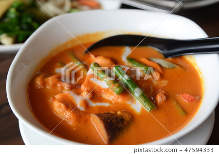Thailand tradition red curry 47594333
