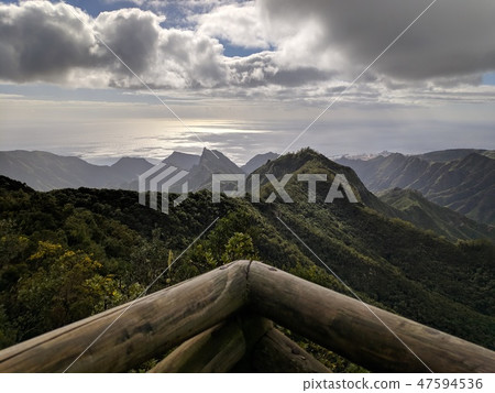 Viewpoint to Anaga park in Tenerife, back light Viewpoint to Anaga park in Tenerife, back light 47594536